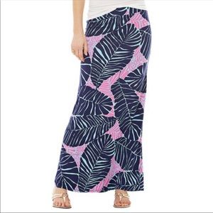 Lilly Pulitzer Marnie Maxi Skirt Palm Print